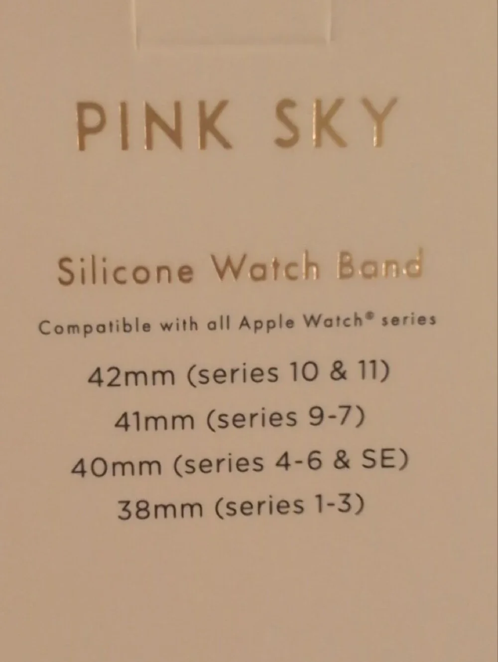 Pink Sky Strawberry Silicone Watch Band for 42mm Apple Watch